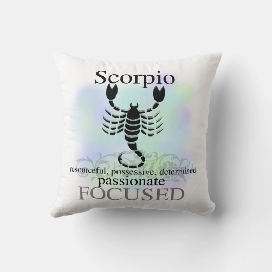 蠍座の占星術の印アメリカMOJOの枕 クッション (裏面)