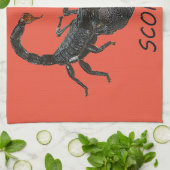 蠍座の占星術 キッチンタオル (折り畳み)