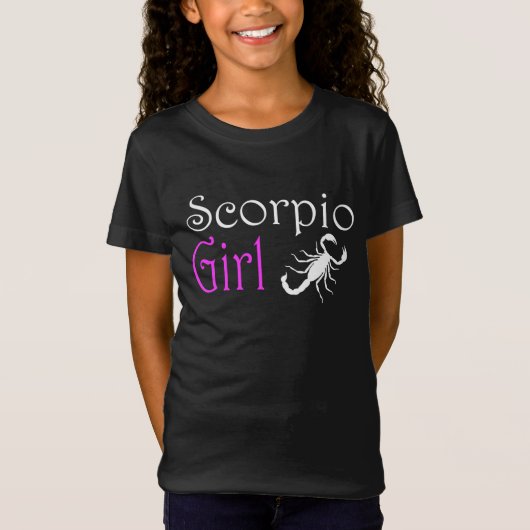 蠍座の女の子 Tシャツ (正面)