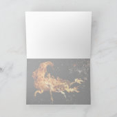 蠍座の挨拶状- (占星術の)十二宮図の記号 カード (内部)