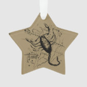 蠍座の星座のHeveliusの1690年のクラシック オーナメント (正面)