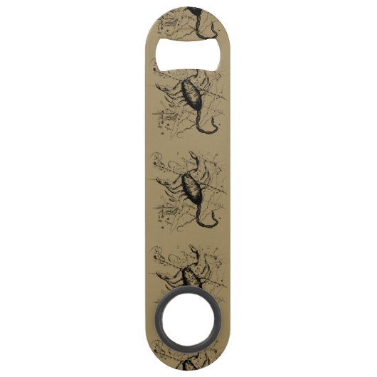 蠍座の星座のHeveliusの1690年の装飾 スピード栓抜き (正面)