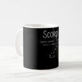 蠍座の星座占いギフト コーヒーマグカップ (正面左)