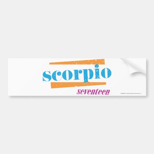 蠍座の水 バンパーステッカー (正面)