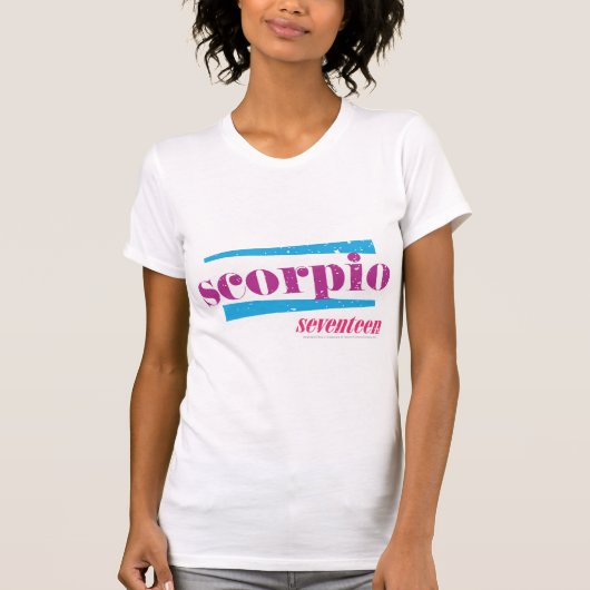 蠍座の紫色 Tシャツ (正面)