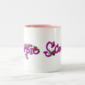 蠍座の花 ツートーンマグカップ (中央)