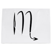 蠍座の蠍のギリシャの占星術の(占星術の)十二宮図の占星術 ラージペーパーバッグ (正面)