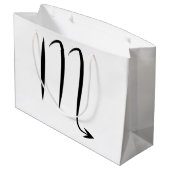 蠍座の蠍のギリシャの占星術の(占星術の)十二宮図の占星術 ラージペーパーバッグ (裏面アングル)