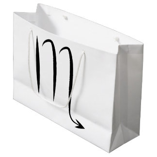 蠍座の蠍のギリシャの占星術の(占星術の)十二宮図の占星術 ラージペーパーバッグ