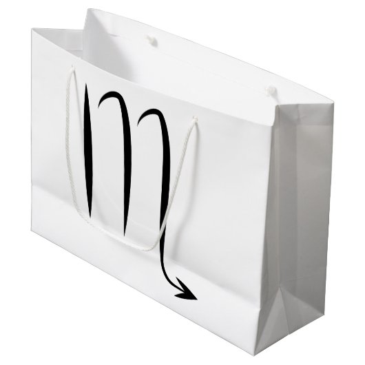 蠍座の蠍のギリシャの占星術の(占星術の)十二宮図の占星術 ラージペーパーバッグ (正面アングル)