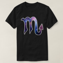 蠍座の記号のワイシャツ-黒 Tシャツ