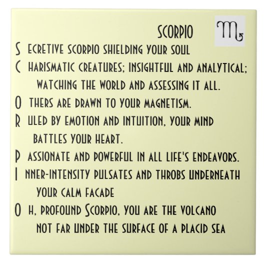 蠍座の詩 タイル (正面)