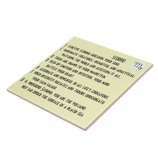 蠍座の詩 タイル (側面)