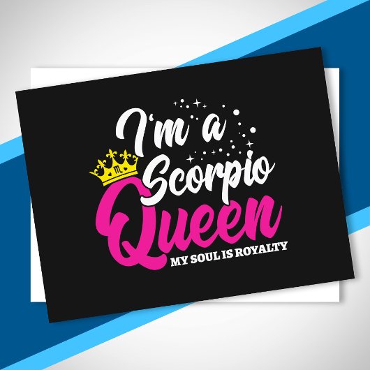 蠍座の誕生日女王 10月 11月 星座 ポストカード