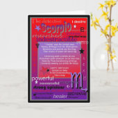 蠍座の誕生日 カード (黄色い花)