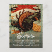 蠍座の誕生日 ポストカード (正面)