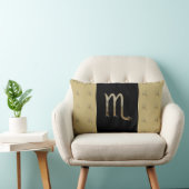 蠍座の(占星術の)十二宮図の印 ランバークッション (椅子)