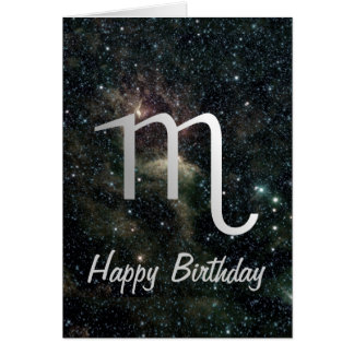 蠍座の(占星術の)十二宮図の星の印の宇宙誕生日
