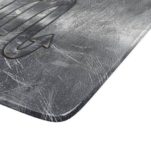 蠍座の(占星術の)十二宮図は動揺してな鋼鉄装飾に署名します カッティングボード (角)