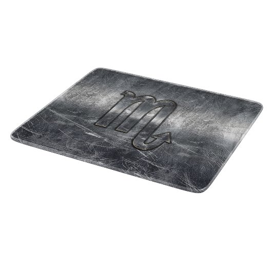 蠍座の(占星術の)十二宮図は動揺してな鋼鉄装飾に署名します カッティングボード (角)