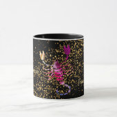 蠍座の(占星術の)十二宮図 マグカップ (中央)