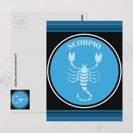 蠍座はがき ポストカード (正面/裏面)