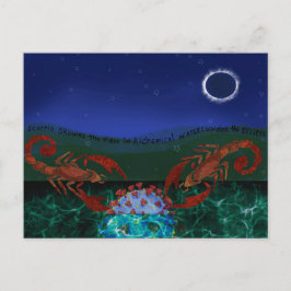 蠍座はウイルスを破壊する ポストカード