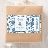 蠍座エッセンシャル油フェミニンボトルブルーフローラ ラベル (インサイチュ)