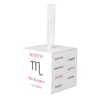 蠍座オーナメント キューブオーナメント