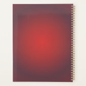 蠍座オーラグラディエント〔占星術の〕十二宮図、赤オーラグラディエント プランナー手帳 (裏面)