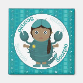 蠍座ガールキャラクター磁石 マグネット (正面)