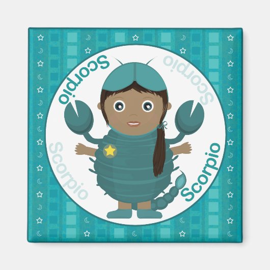 蠍座ガールキャラクター磁石 マグネット (正面)