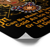 蠍座クイーンスウィートアズキャンディ誕生日ブラックウィメンズ ポスター (角)