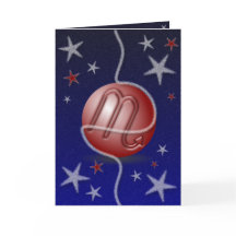 蠍座クリスマスカード。