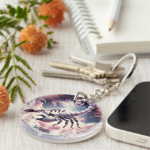 蠍座コズミックシテラス〔占星術の〕十二宮図 キーホルダー (正面右)