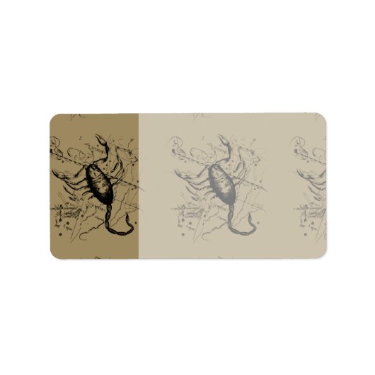 蠍座コンステレーションヘベリアス1690デコル ラベル (正面)