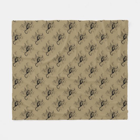 蠍座コンステレーションヘベリアス1690 Oct23 -11月21日 フリースブランケット (正面(横))