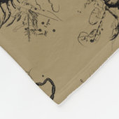 蠍座コンステレーションヘベリアス1690 Oct23 -11月21日 フリースブランケット (角)