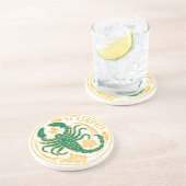 蠍座コースター上の〔占星術の〕十二宮図のサイン コースター (側面)