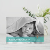 蠍座ザスコーピオン写真誕生アナウンスメントカード 案内状 (スタンド正面)