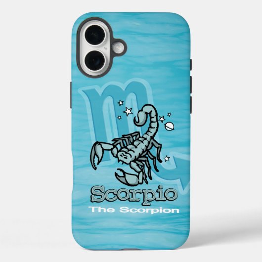 蠍座ザスコーピオン水彩画 Case-Mate iPhoneケース (裏面)