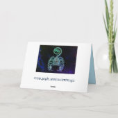 蠍座ザスコーピオン〔占星術の〕十二宮図グリーティングカード カード (裏面)