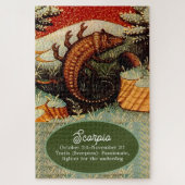 蠍座ザスコーピオン〔占星術の〕十二宮図サイン誕生日 ジグソーパズル (縦)