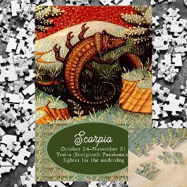 蠍座ザスコーピオン〔占星術の〕十二宮図サイン誕生日 ジグソーパズル