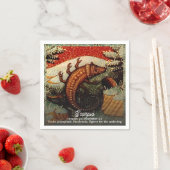 蠍座ザスコーピオン〔占星術の〕十二宮図サイン誕生日 スタンダードカクテルナプキン (インサイチュ)