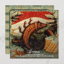 蠍座ザスコーピオン〔占星術の〕十二宮図サイン誕生日