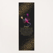 蠍座ザスコーピオン – 〔占星術の〕十二宮図サイン ヨガマット (正面)