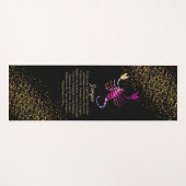 蠍座ザスコーピオン – 〔占星術の〕十二宮図サイン ヨガマット (正面(横))