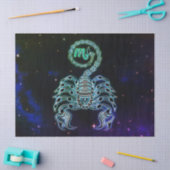 蠍座ザスコーピオン〔占星術の〕十二宮図ティッシュペーパー 薄葉紙 (クラフト)