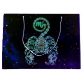 蠍座ザスコーピオン〔占星術の〕十二宮図抱き枕 ラージペーパーバッグ (正面)